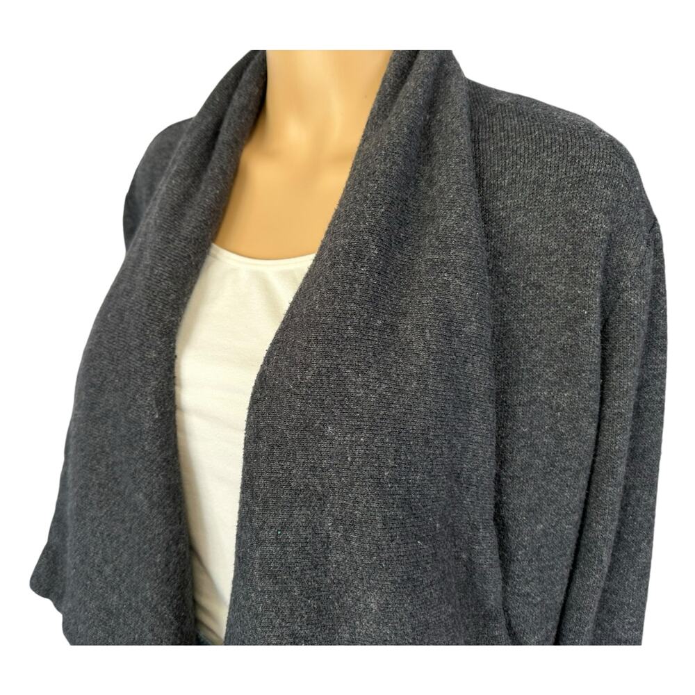 J. Crew Drapey Brushed Fleece Wool Blend Sweater Gray H2957 Size S - Picture 6 of 8